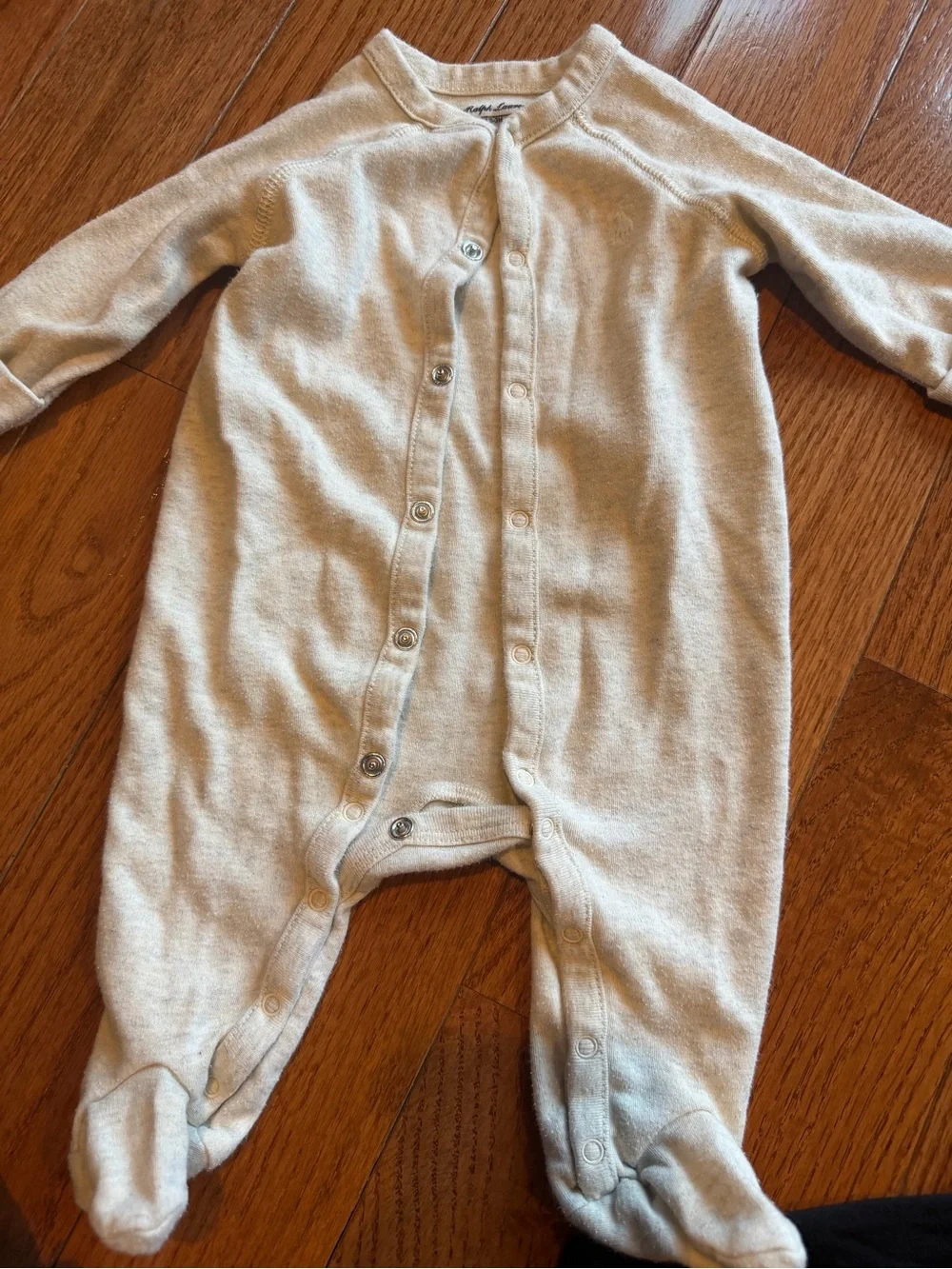 Polo Ralph Lauren 0-3 months  Baby One-Piece Footed Romper grey